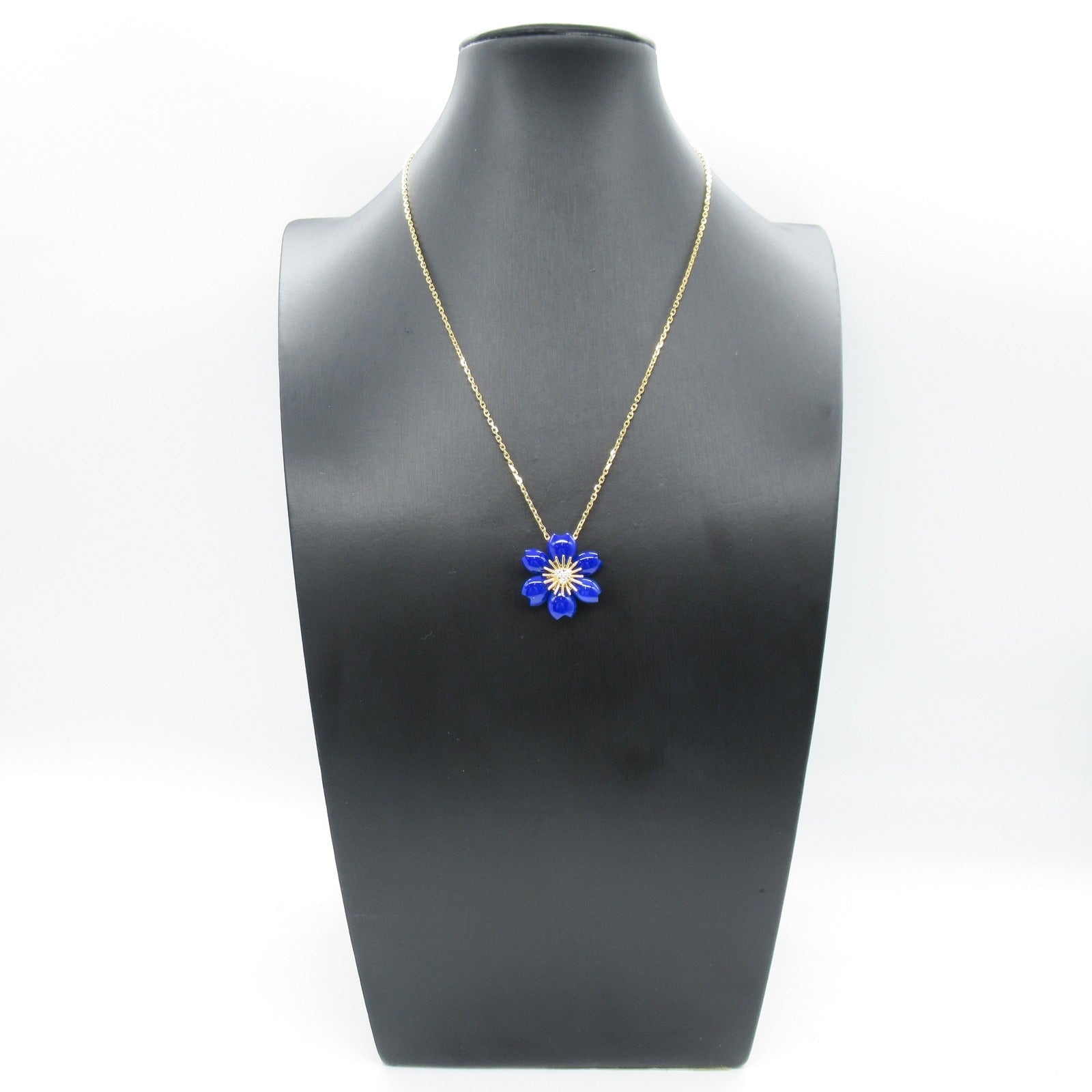 Van Cleef & Arpels Van Cleef & Arpels Rosdonoel Rapid Diamond Necklace Collar Jewelry K18 (yellow g) Diamond Rapid  Blue / Clear VCARP7T200