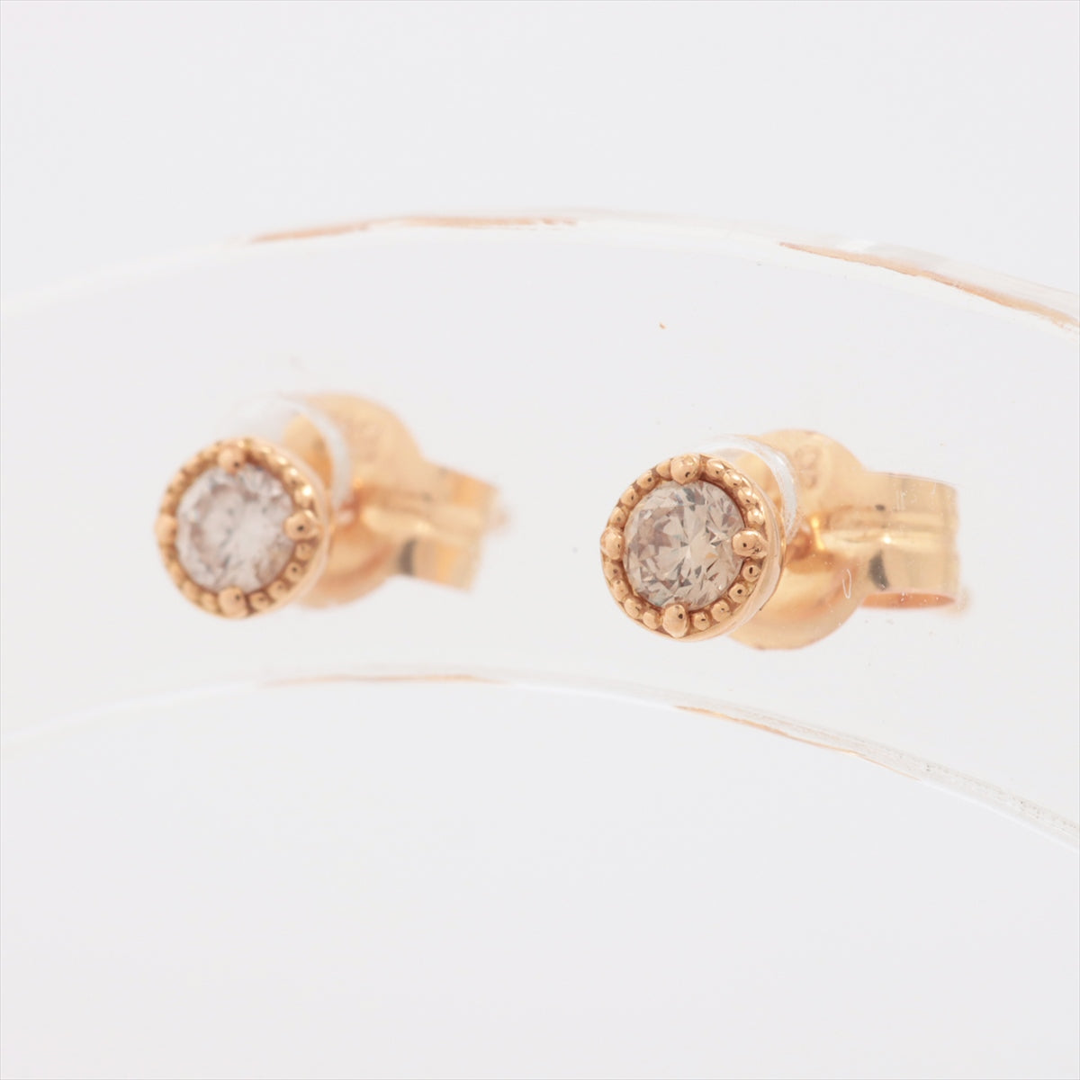 Agat Diamond Stud_Earrings K18 (YG) 0.4 g 0.04 0.04 E