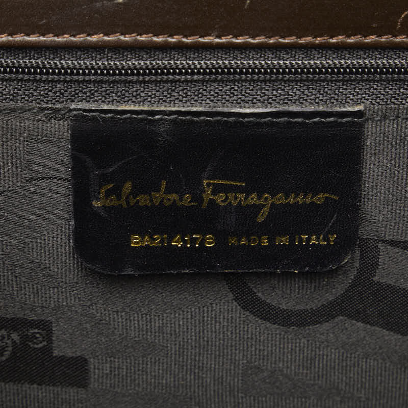 Salvatore Ferragamo Handbag 2WAY BA21 4178 Brown Leather  Salvatore Ferragamo
