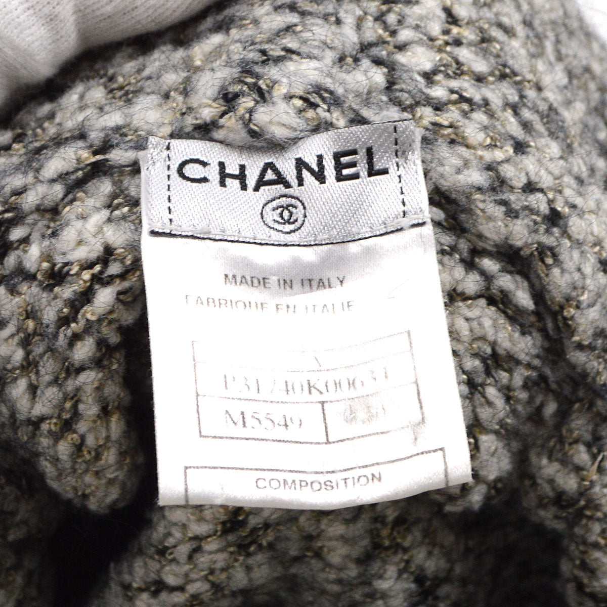 CHANEL 2007 penguin knitted drawstring hoodie