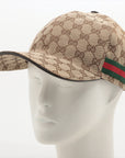 Gucci 200035 GG Canvas Capp Cotton  Polyester × Nylon Beige