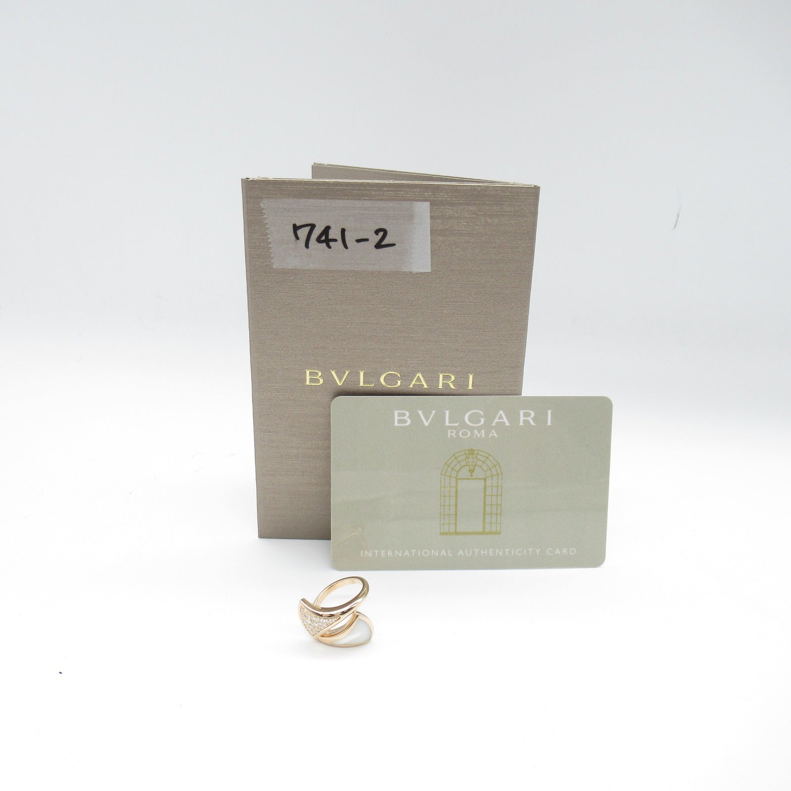 Bulgari BVLGARI n Mother  Pear Pear Pear Jewelry K18PG (Pink G) Mother of Pear  White