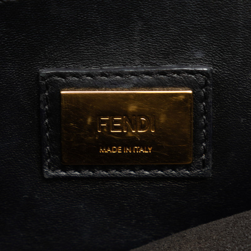 Fendi Peekaboo Icy Yu Medium Handbag 8BN321 Black Leather  Fendi