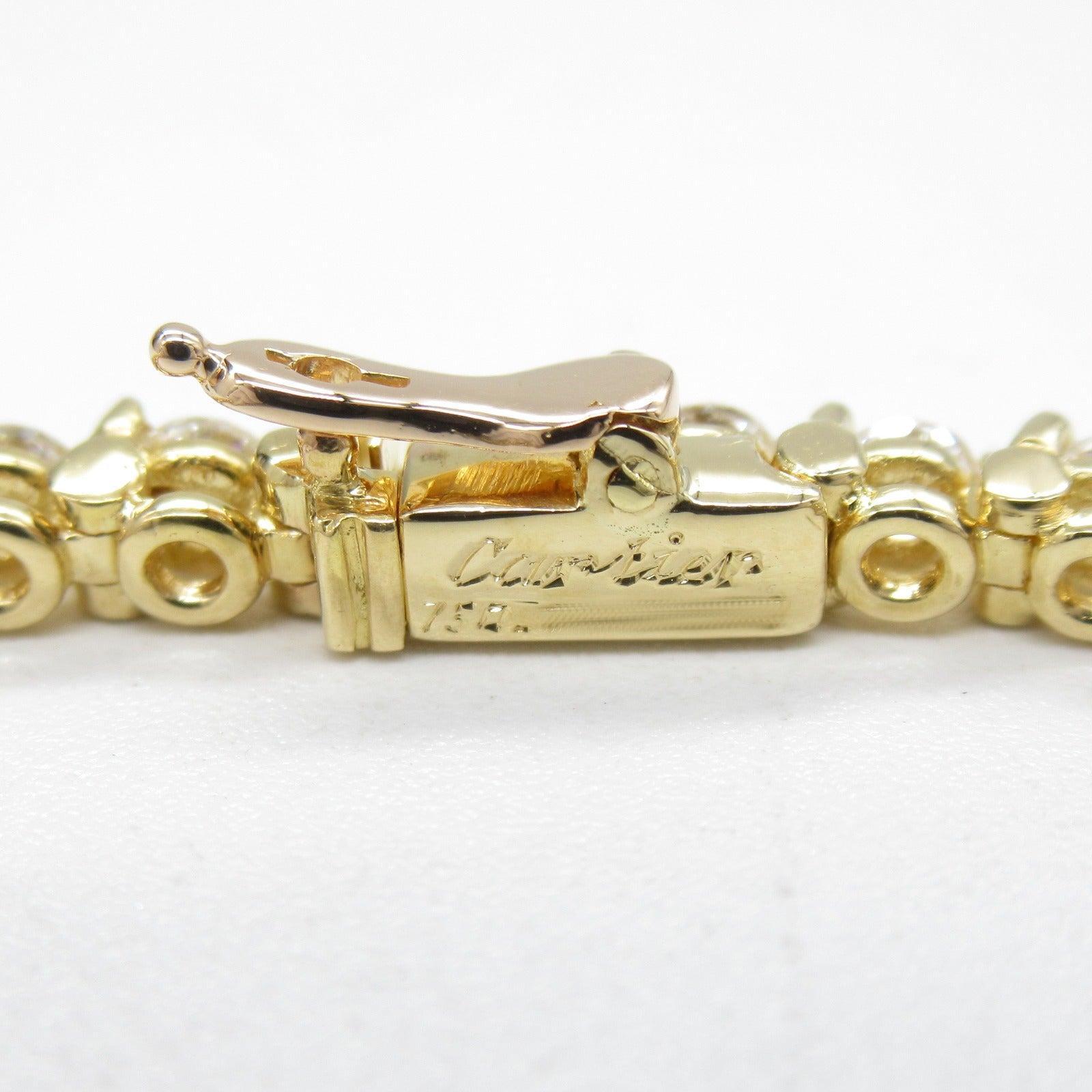 Cartier Essential Line Diamond Tennis Bracelet Armband Accessories K18 (Yellow G) Diamond  Clearance