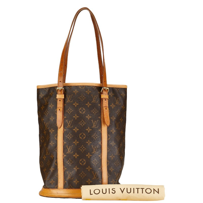 Louis Vuitton Monogram Bucket GM Tote Bag Shoulder Bag M42236 Brown PVC Leather  Louis Vuitton