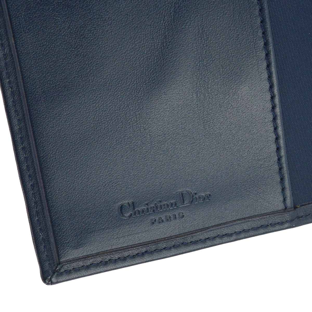 Christian Dior Navy Trotter Notebook Cover Small Good