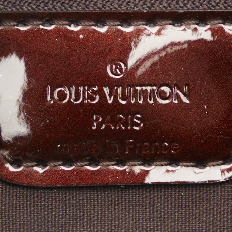 Louis Vuitton Monogram Vernis Wilshere PM Handbag M91644 Rouge Forest Wine Red Patent  Louis Vuitton