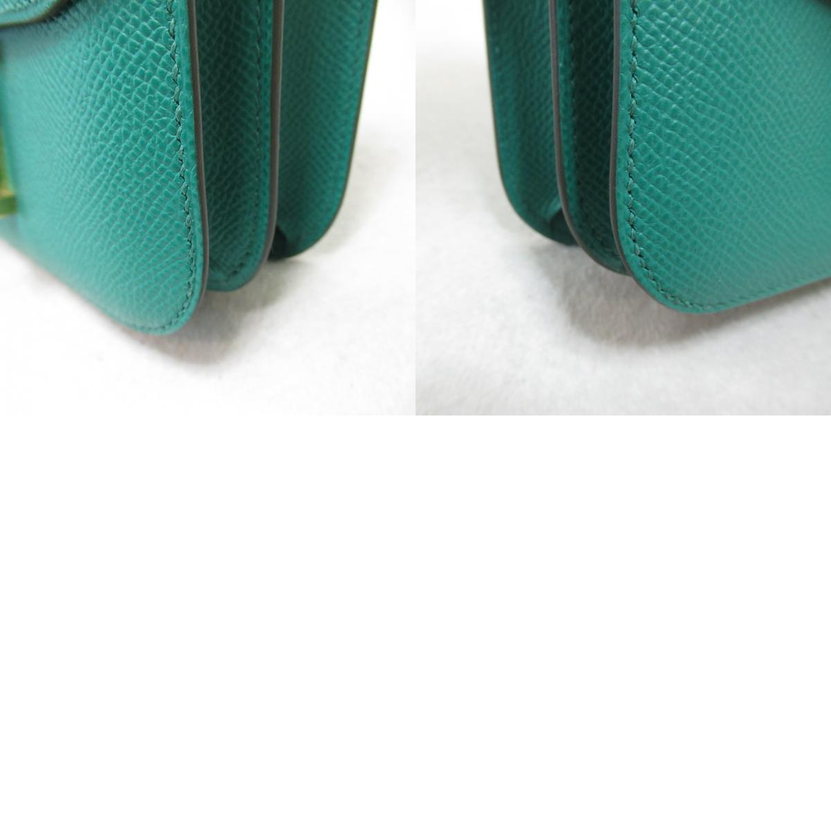Hermes Hermes Constance Mini Weld Jade Shoulder Bag Shoulder Bag Leather Epsom  Green Collection