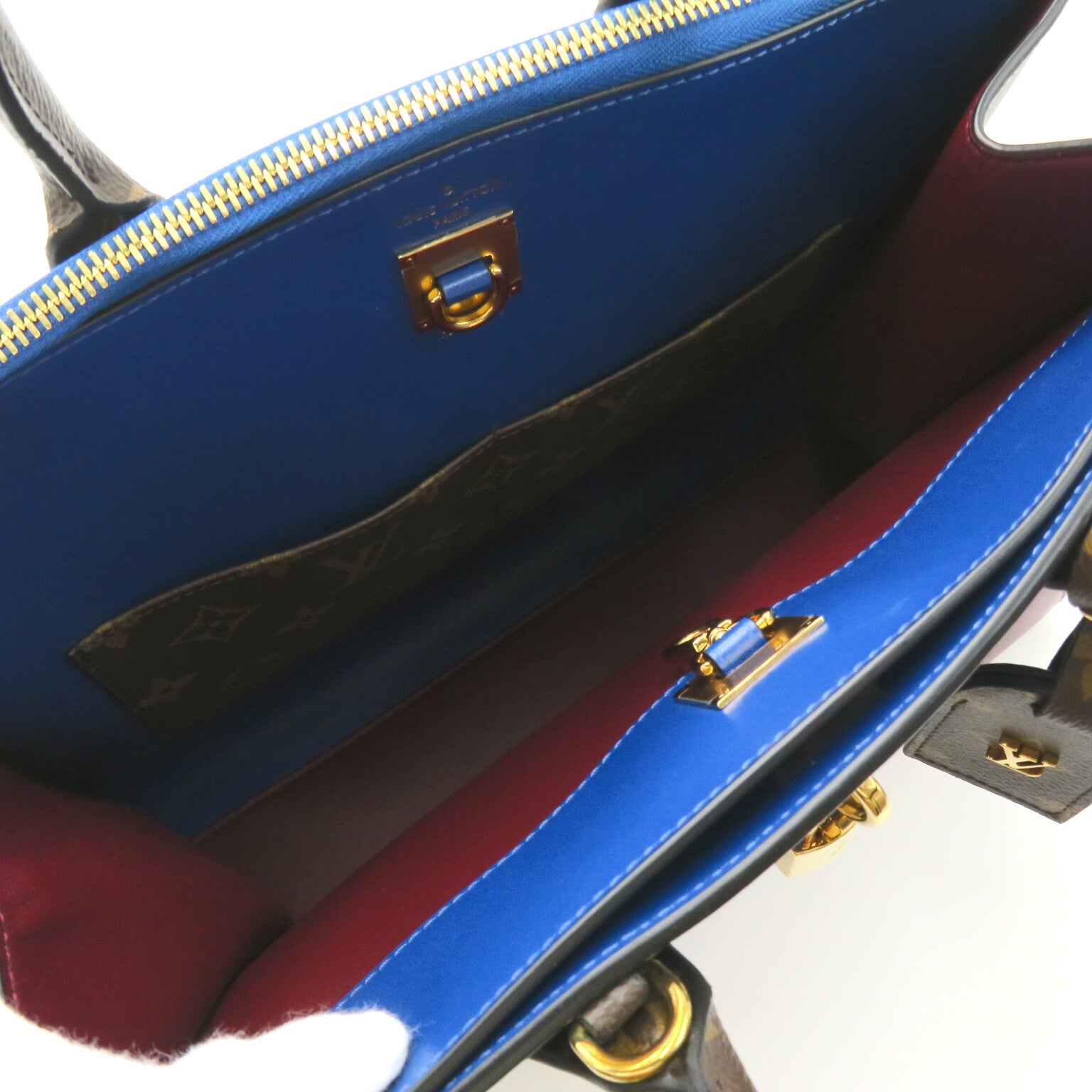 Louis Vuitton Louis Vuitton City Timer MM Shoulder Bag PVC Coated Canvas Leather  Brown / Multicolor / Blue/Red/White M52740