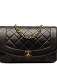 Chanel Matrace Dianaflap Chain Shoulder Bag Black G   Chanel