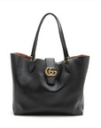 Gucci GG Marmont Leather Tote Bag Black 649577