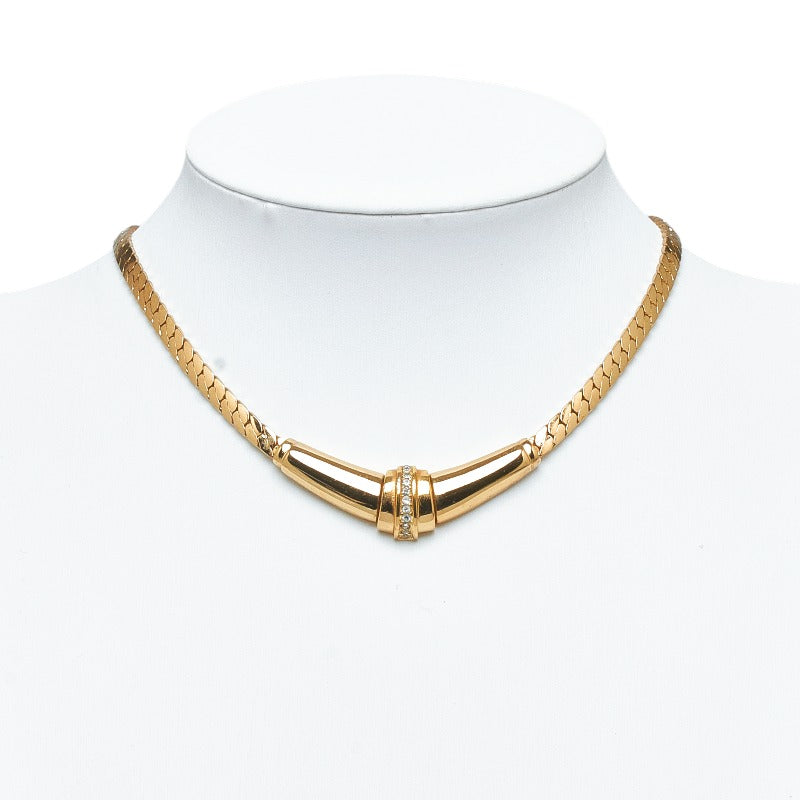 Dior Rhinestone Chain Necklaces G   Dior