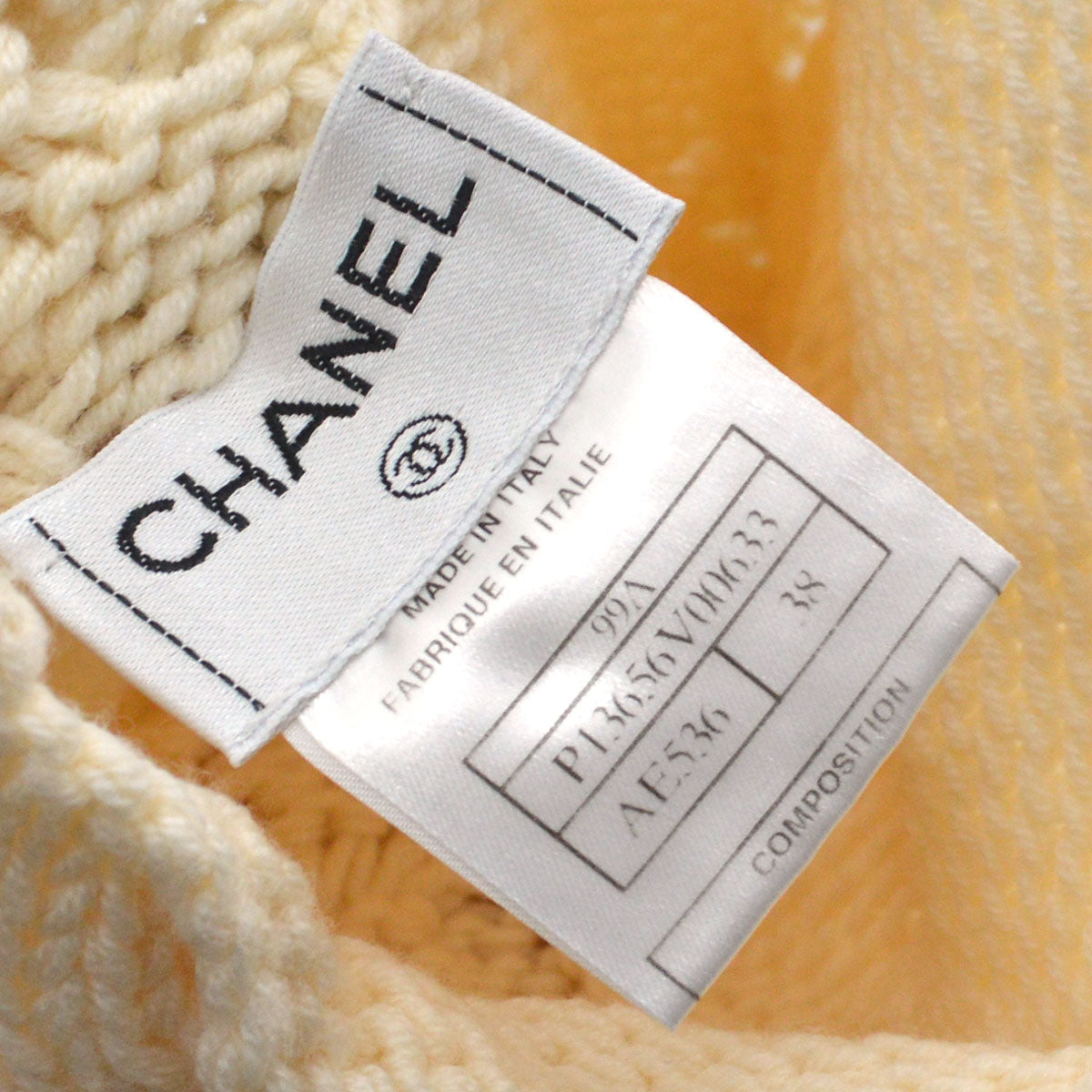 Chanel 1999 Fall fisherman&#39;s knit mock-neck jumper 