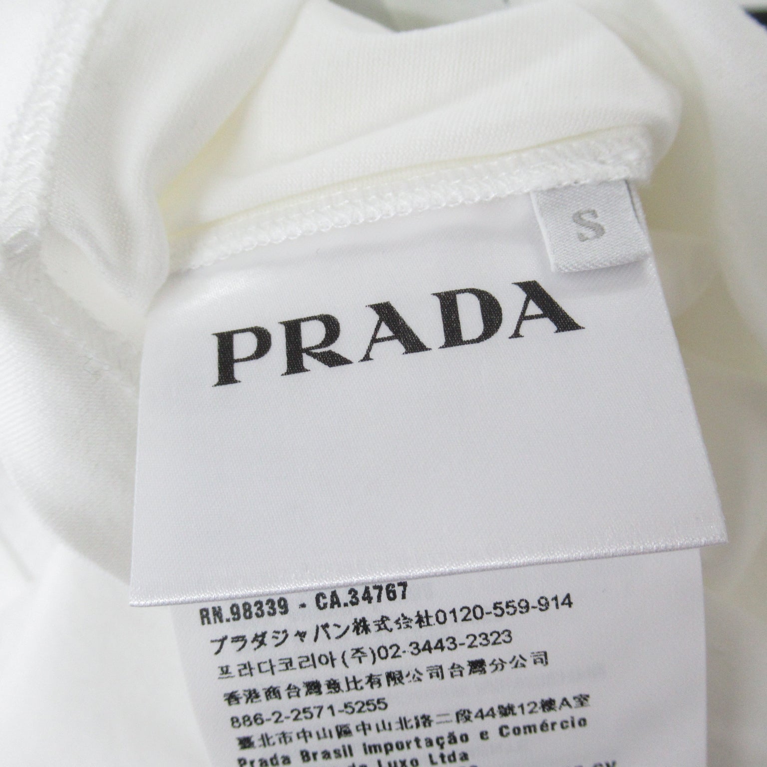 Prada  Half-Hand   Tops Cotton Men  White 135664 1QJC