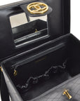 Chanel Black Calfskin 2way Shoulder Handbag