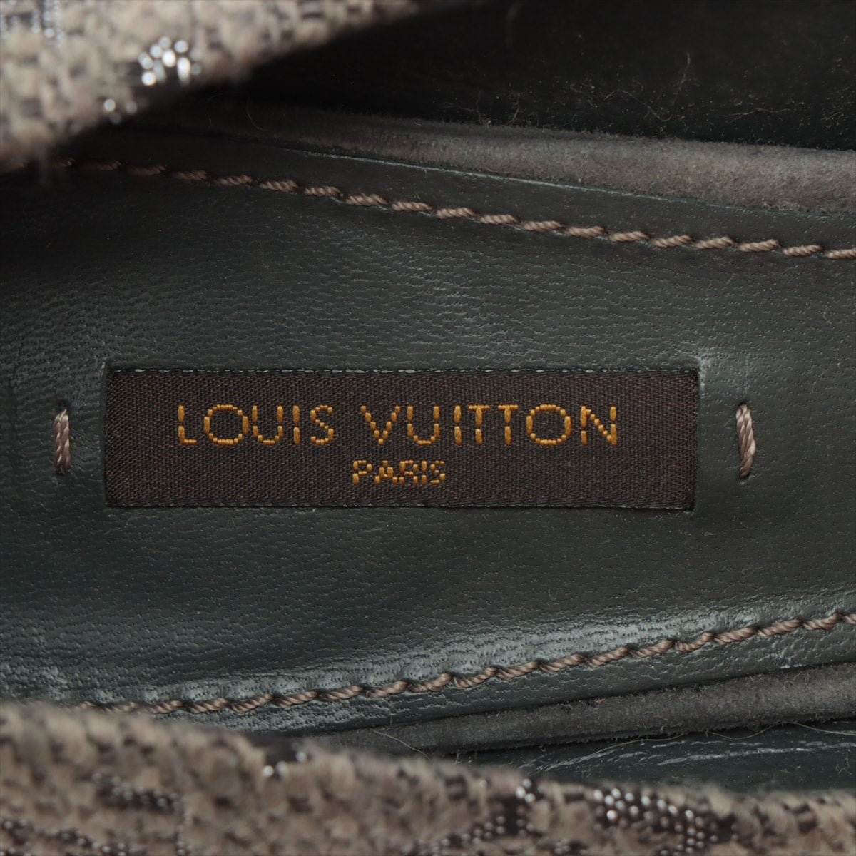 Louis Vuitton Twid Pump 38 1/2  Grey TC0153 Lift