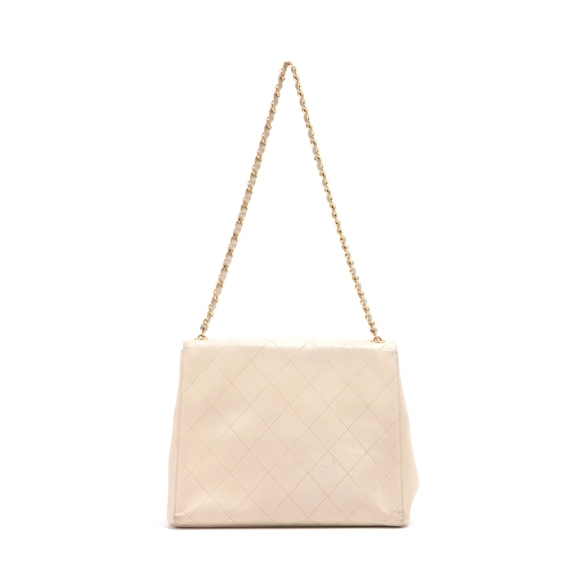 Chanel Matrasse  Chain Shoulder Bag Beige Gold  5th
