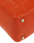 Chanel * 2003-2004 Orange Lambskin Choco Bar Shoulder Bag
