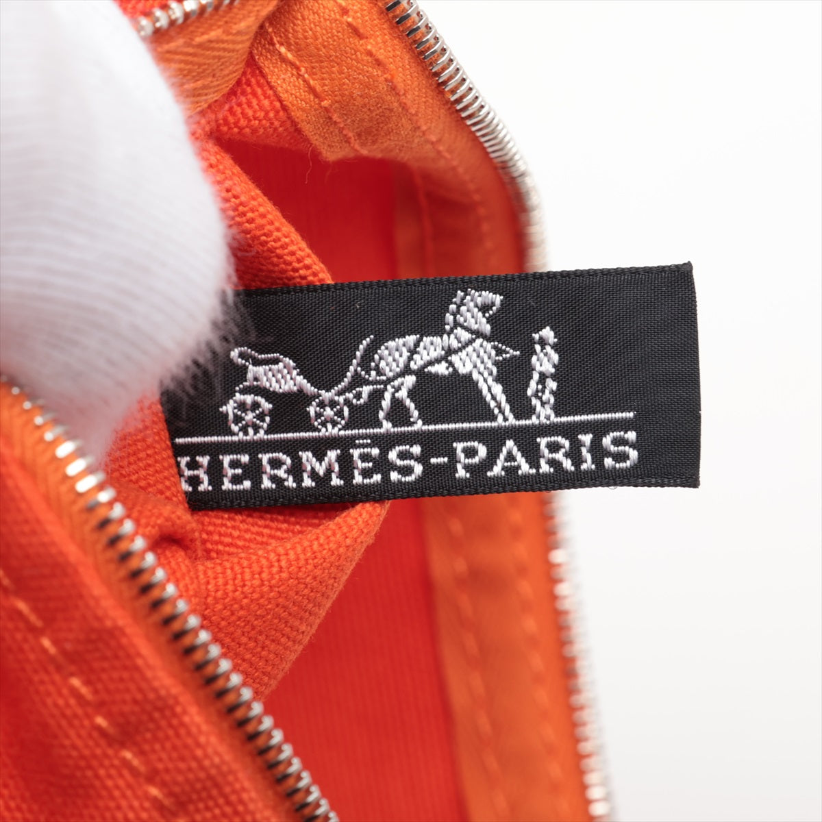 Hermes Panierade Prajou PM Tower Ophidia Orange Silver G