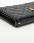 Saint Laurent  Leather Chain Shoulder Bag Black