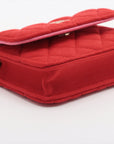Chanel Mini Matrasse Cotton Chain Shoulder Bag Red G  Nonevelty