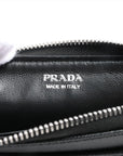 Prada Saffiano 1PP122 Leather Coin Case Black