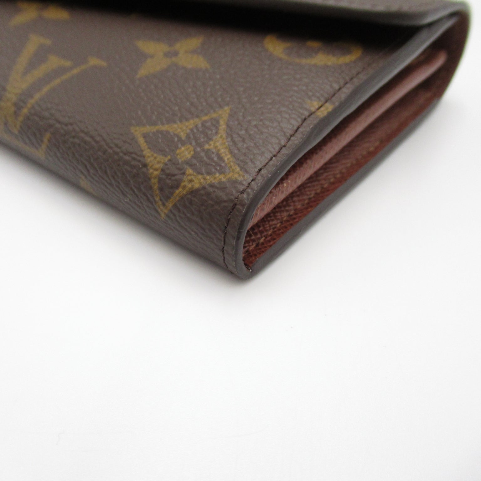 Louis Vuitton Portefolio Sarah Double Fold Wallet Wallet PVC Coated Canvas Monogram   Brown M60531