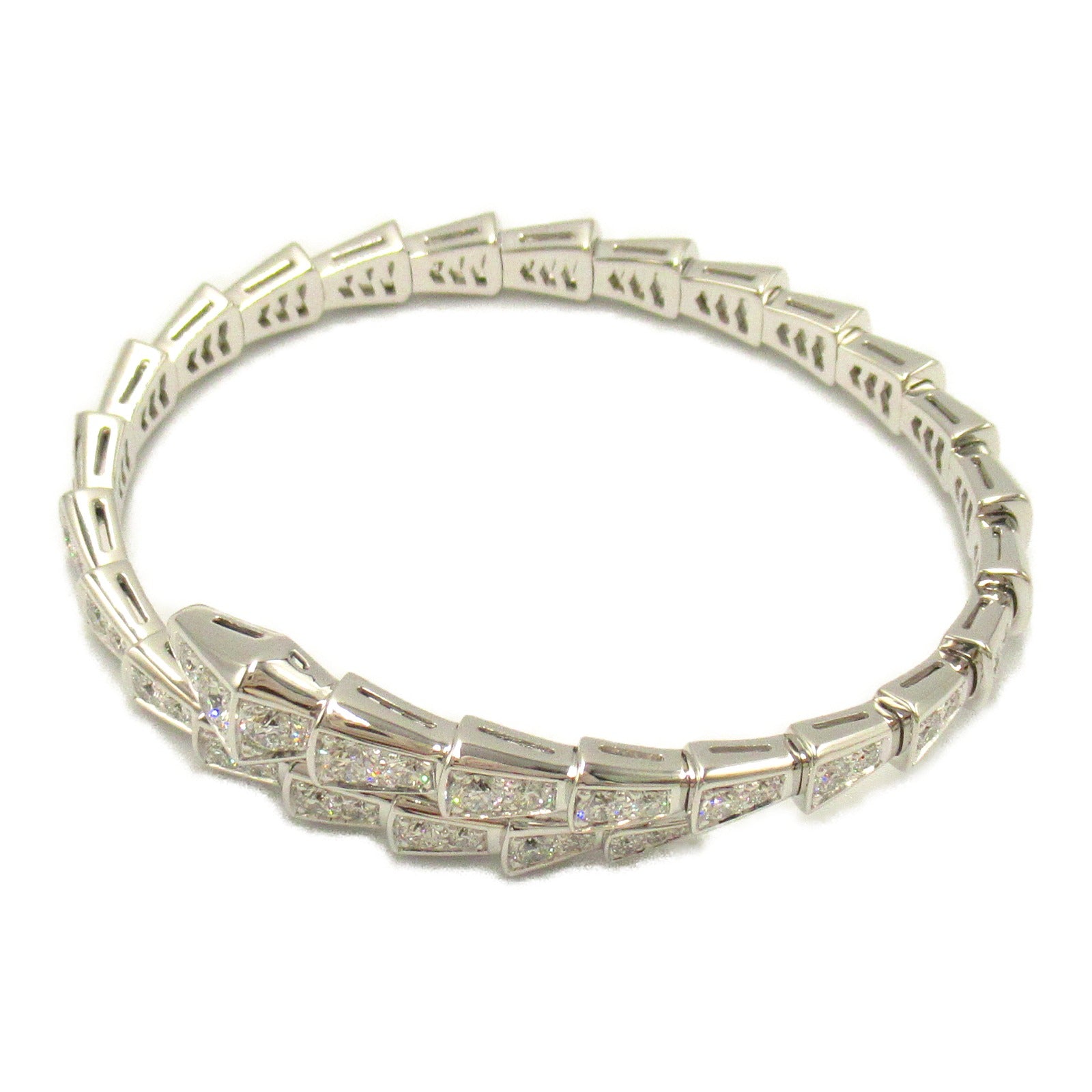 Bulgari BVLGARI Serpentine Viper Bracelet Bracelet Accessories K18WG (White G) Diamond  Clear 351844