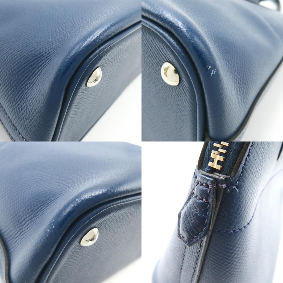 Hermes Hermes Bolide 27 Handbag Handbag  Epsom  Blue