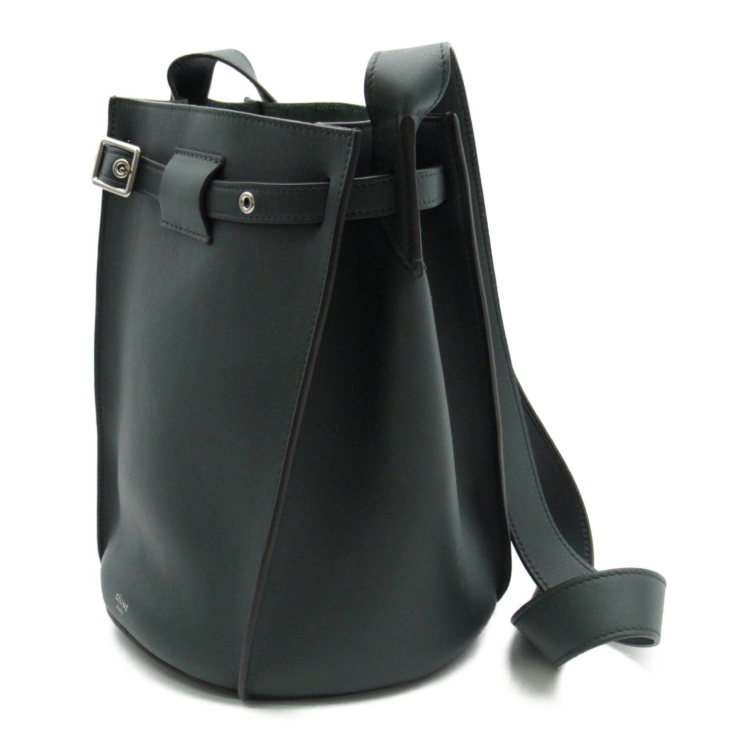 Seline Celine Big Bag Bag Bag Shoulder Bag Shoulder Bag Leather  Green 183343