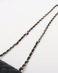 Chanel Minimatrasse 17  Single Chain Single Chain Bag Black Silver  A35200