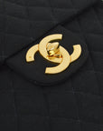 Chanel Black Cotton Backpack