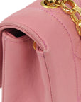 Chanel * 1989-1991 Pink Lambskin Border Flap Bag