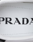 Prada Sports Leather Trainers 36.5  Black x White 1E223M Box