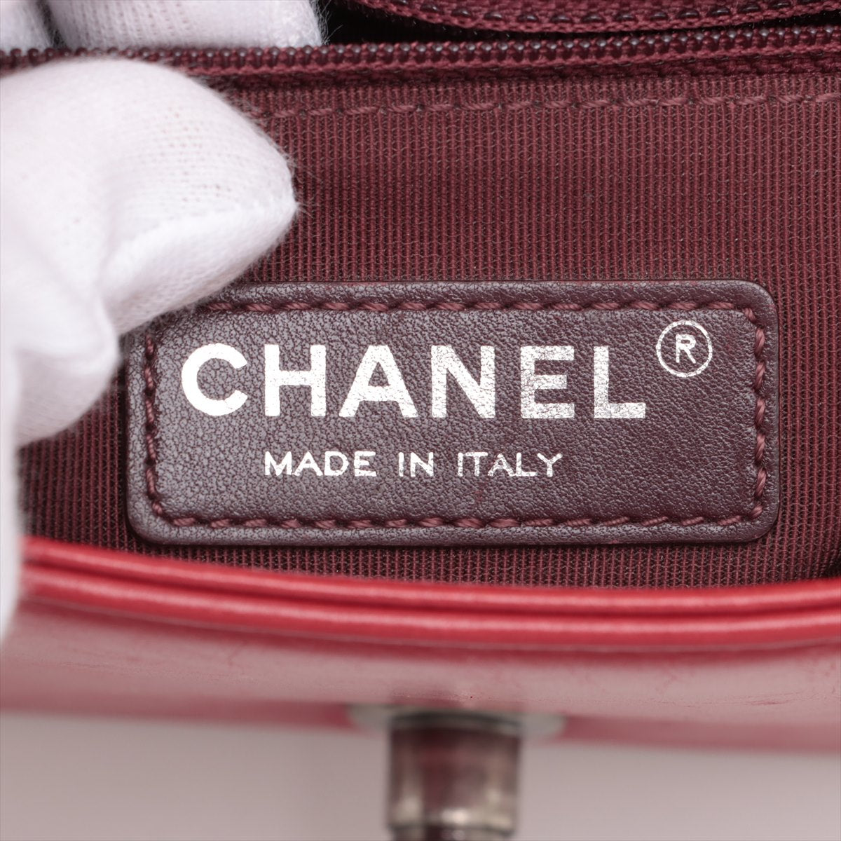 Chanel Cocoboy Leather Single Flap Double Chain Bag Red Silver G  20th