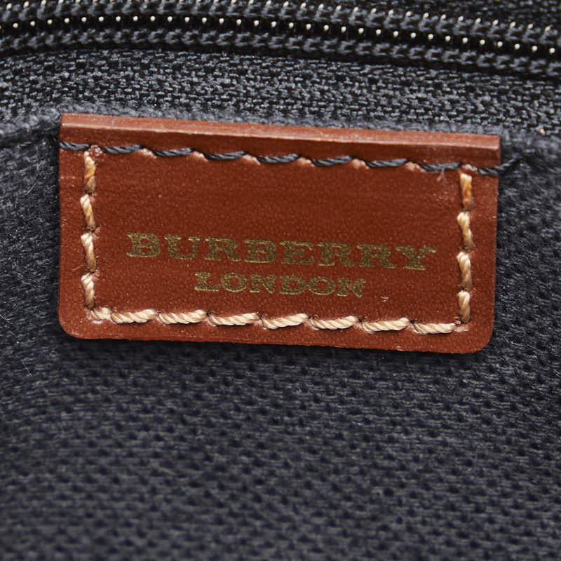 Burberry Nova Check   Shoulder Bag Beige Brown PVC Leather
