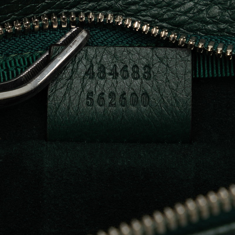 Gucci Vision Stone Body Bag Shoulderback 484683 Green Leather  Gucci Gucci