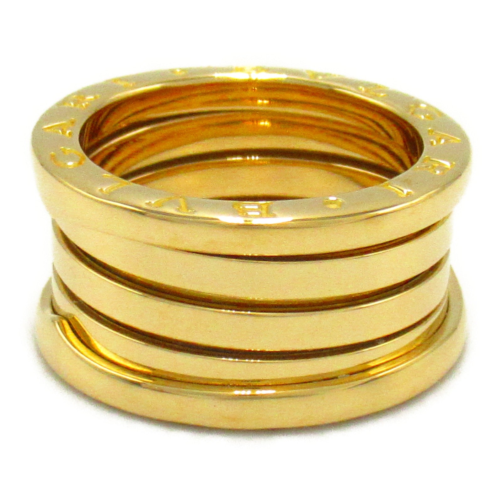 Bulgari BVLGARI B-zero1 Beezero One Ring 4 Band Ring Ring Ring Jewelry K18 (Yellow G)  Gold