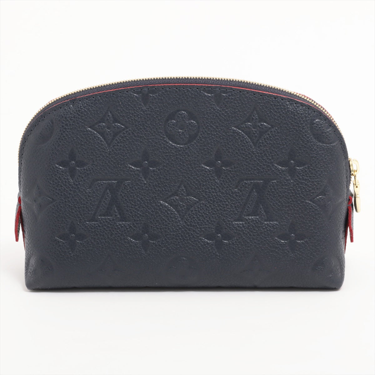 Louis Vuitton Monogram Emplant Pochette Cosmetics M69413 Marine Rouge 手包
