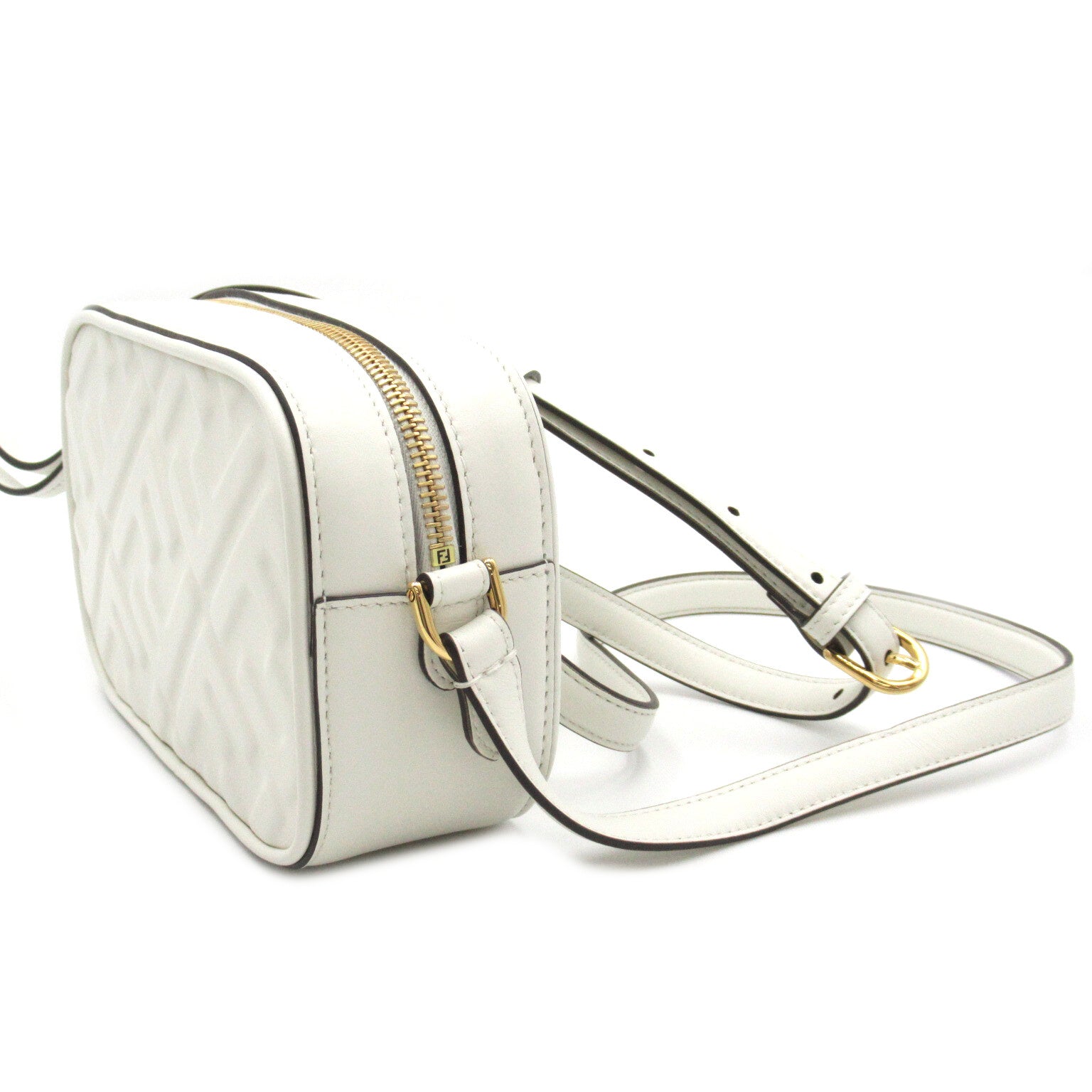 Fendi Fendi Camera Mini Shoulder Bag Shoulder Bag Leather  White 8BS077ANWTF0QVL
