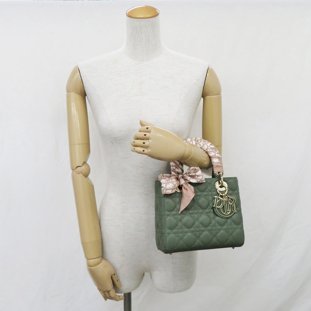 CHRISTIAN DIOR  Dior  ABC Dior Lady Dior Bag Small M0538OCEA Lady  Green G  Green SCalf   Missa