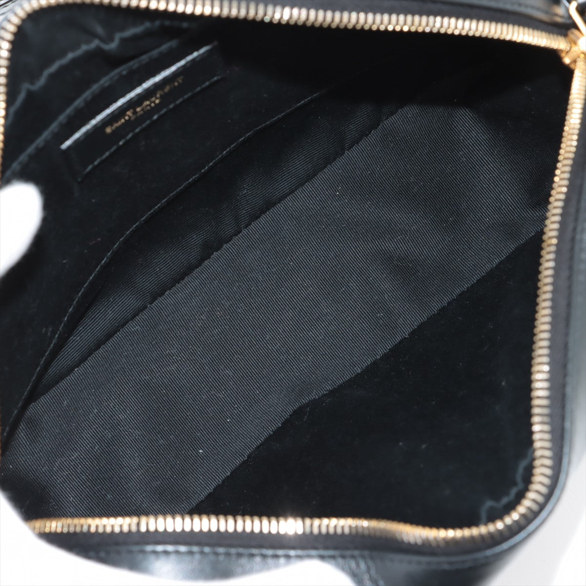 Saint Laurent Lounge Camera Leather Shoulder Bag Black 612544