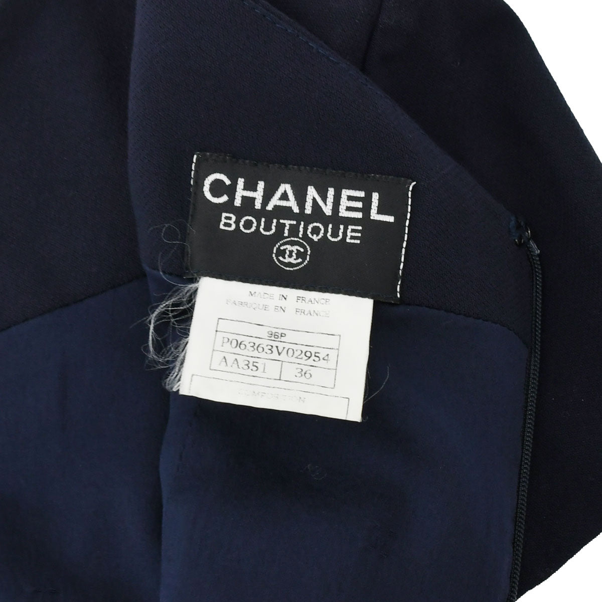 Chanel 1996 Spring CC-button fitted dress 