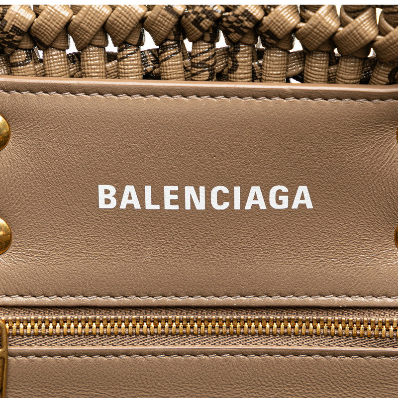 Balenciaga BB Logo Balenciaga XS Handbag Shoulder Bag 2WAY 671342 Brown PVC Leather  BALENCIAGA