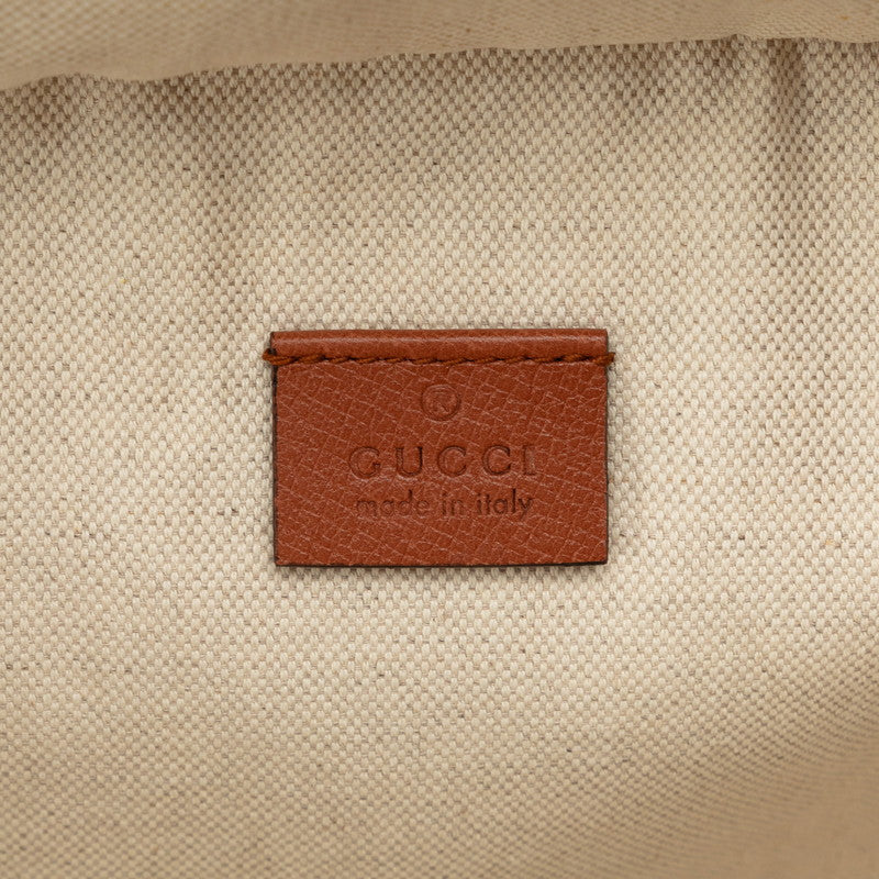 Gucci GG Canvas LA Angels Patch Body Bag Rucksack 536842 Brick Red Beige Canvas  Gucci Gucci