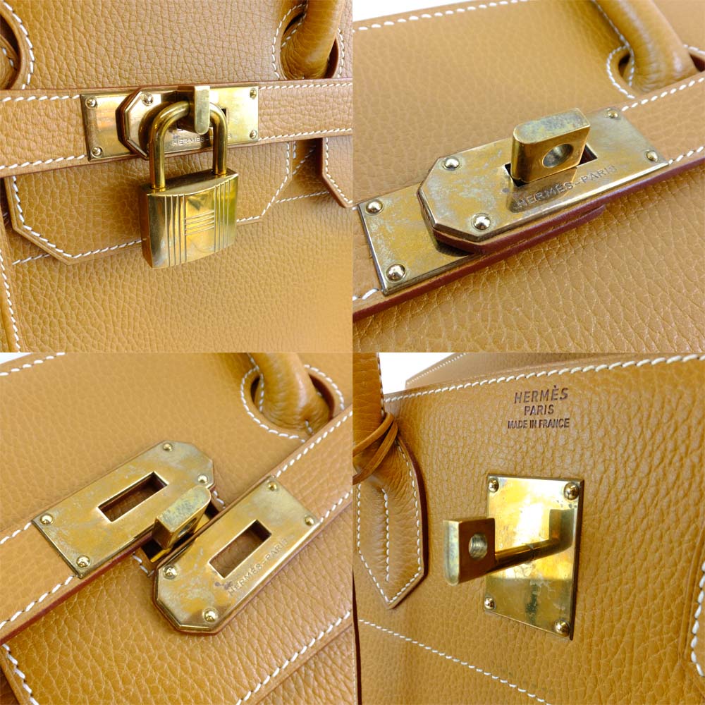 HERMES Hermes AutoCloor 40 Handbag Brown G   A  1997 Manufactured Large Capacity Crosset Cadena