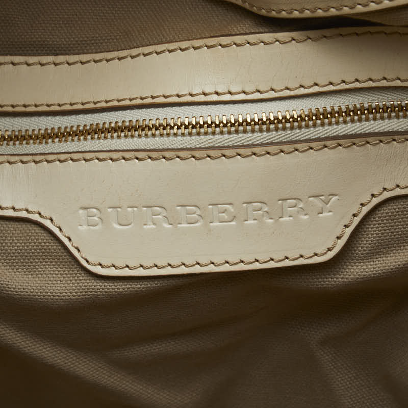 Burberry Nova Check Tote Bag Brown Multicolor Canvas Leather  BURBERRY