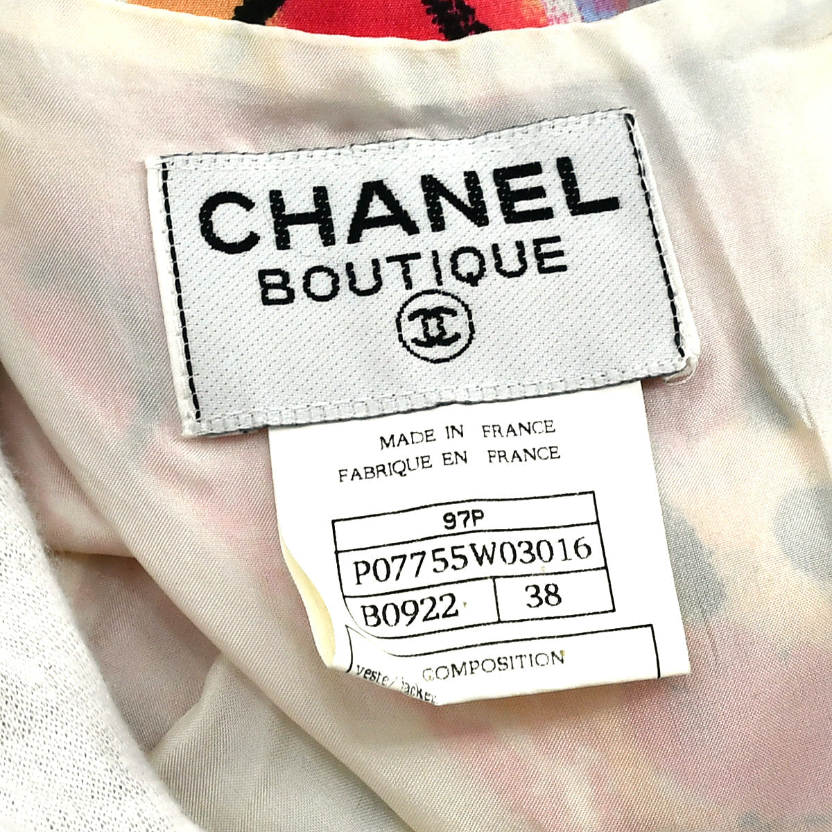 Chanel 1997 Spring CC floral-print dress 