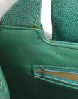 Chanel 1997-1999 Green Caviar Small Shopping Handbag