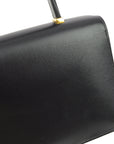 Hermes Black Box Calf Piano Handbag